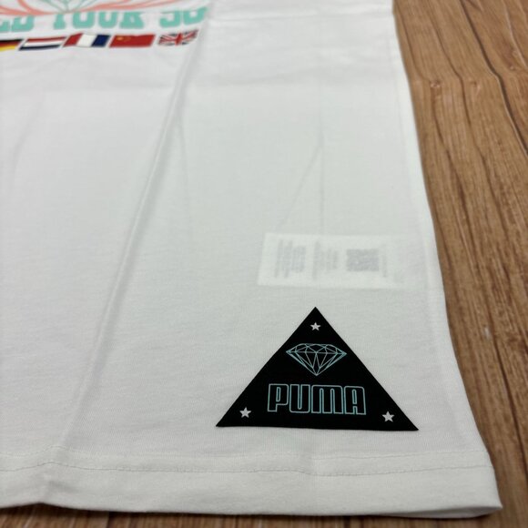 PUMA X DIAMOND  Mens T-Shirt - White - Size L - Picture 7 of 12
